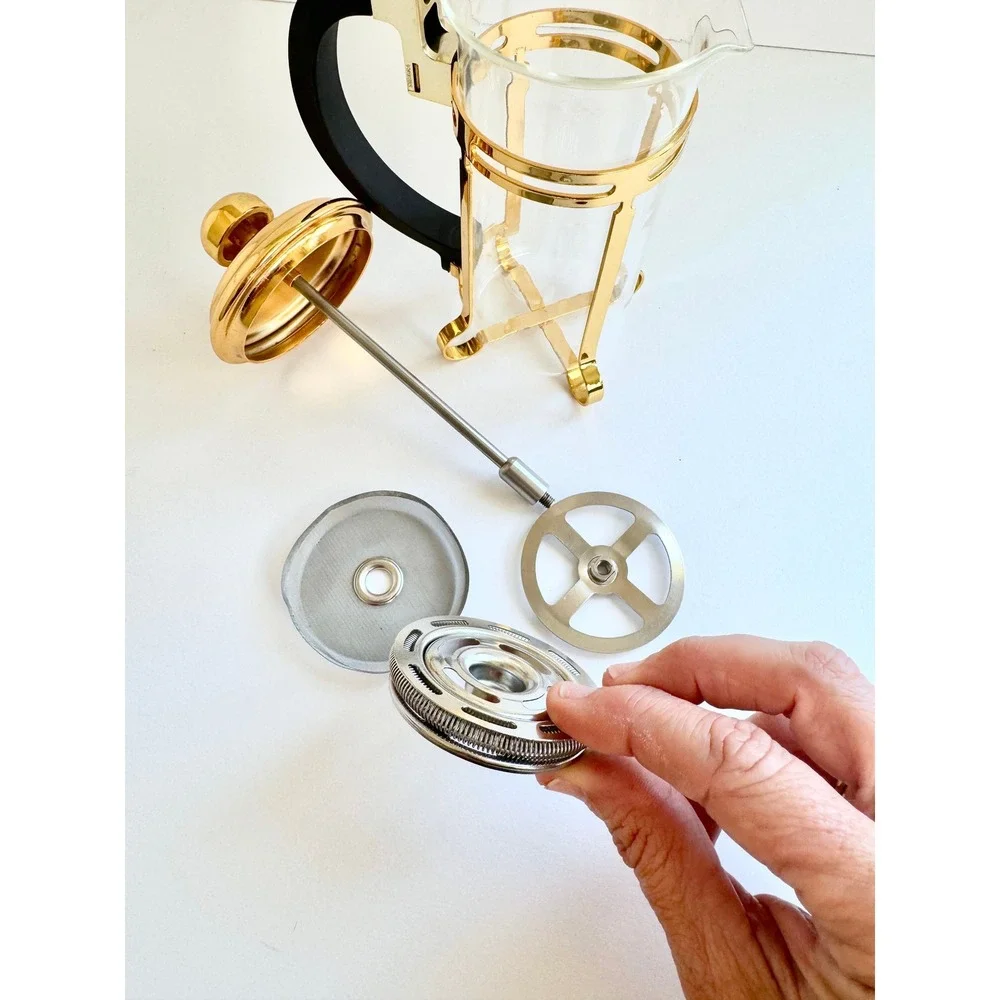 Hario TH-2 Gold French Press Coffee Maker 2 Cup Made in Japan‎ Glass